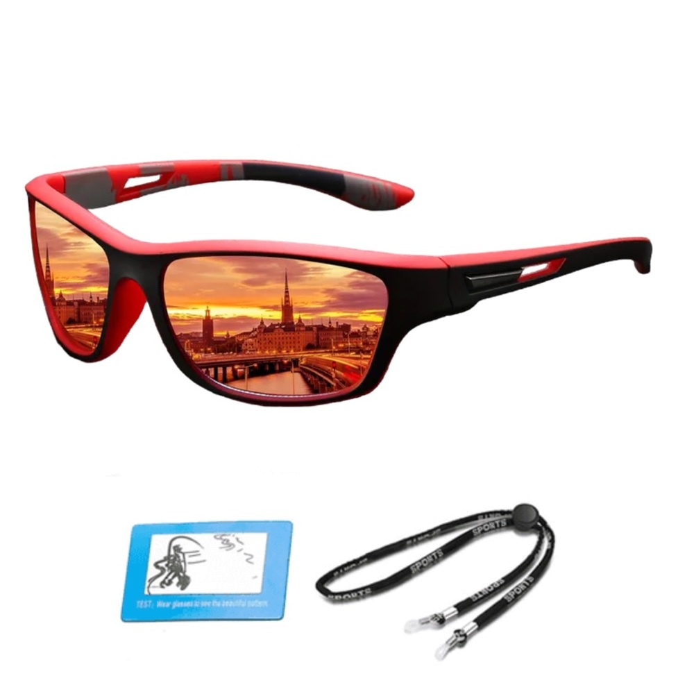 Red & Green 2pk Polarized UV400 Protection Sunglasses Fishing Cycling Hik… - Picture 2 of 8